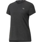 Puma RUN FAVORITE HEATHER SS T Siyah Kadın Kısa Kol T-Shirt - XS