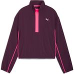 Puma Run For Her Kadın Spor Ceket Mor 1/2 Zip Kesim Kalıbı ile Şık ve Rahat Kullanım