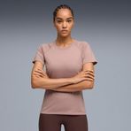 Puma Run Velocity TriBlend Kadın Krem Koşu T-Shirt