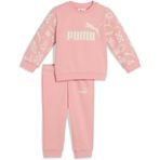 PUMA SANDY ADVENTURES Crew Set Erkek/Unisex Eşofman Takımı, Pink Fruit, 9-12 AY