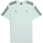 Puma Scuderia Ferrari Erkek Tişört Renkli Panel Tasarımı ile Süprem Kumaş S Beden