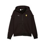 PUMA Scuderıa Ferrarı Premıum Erkek Geniş Kesim Kapüşonlu Sweatshırt,Puma Black M