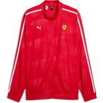 Puma Scuderıa Ferrarı T7 Erkek Geniş Kesim Track Ceket %95 Geri Dönüştürülmüş Malzeme ile Konforlu Kullanım - Kırmızı