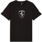 Puma Scuderıa Ferrarı Tonal Shıeld Erkek Tişört - XL - Puma Black