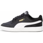 Puma Shuffle 309668 04 Siyah-Beyaz-Gold Kadın Spor Ayakkabı - Siyah - Beyaz