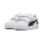 PUMA Shuffle Downtown Lo V Ps üniseks çocuk spor ayakkabısı, Puma White New Navy For All Time Red, 28 EU