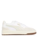 PUMA Shuffle Downtown OG Unisex Yetişkin Spor Ayakkabı, PUMA White-Vapor Gray-Gold, 42
