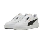 PUMA Shuffle Downtown Unisex Yetişkin Spor Ayakkabı, PUMA White-PUMA Black-Gold, 44.5
