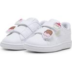 Puma Smash 3.0 Badges V Inf Erkek Çocuk Günlük Sneaker Beyaz Nefes Alabilir Yapı ile Konforlu