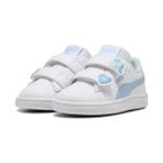 Puma Smash 3.0 Badges V Kadın Bebek Sneaker Beyaz Renk Düz Taban Hafif ve Esnek Tasarım