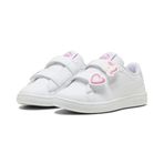 Puma Smash 3.0 Badges V PS White-Magic Rose-Lilac Frost Kız Çocuk Günlük Spor Ayakkabı