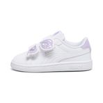 Puma Smash 3.0 Bfly V Inf-Puma White-Vivid Violet-Puma Silver Low Kadın Bot