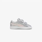 Puma Smash 3.0 Glit Glam V Çocuk Gri Spor Ayakkabı Düz 394688 Gri