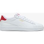 Puma Smash 3.0 L Unisex Sneaker Siyah Düz Taban Tekstil Malzeme ile Konforlu Tasarım - Beyaz