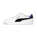 Puma Smash 3.0 LIL Unisex Yetişkin Futbol Ayakkabısı, PUMA White-PUMA Black-Blue Iris-Court Yellow, 42