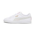 Puma Smash 3.0 Logoobsession Retro Academia White-Warm White-Gold-For All Time Red-Gum Uniseks Spor Ayakkabı