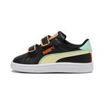 PUMA Smash 3.0 Playdate Bebek Sneaker Siyah-Gold Moon, 23 EU, 402828, PUMA Black-Gold Moon, Unisex - bebek
