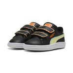 PUMA Smash 3.0 Playdate Bebek Sneaker Siyah-Gold Moon, 25 EU, 402828, PUMA Black-Gold Moon, Unisex - bebek