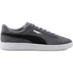 Puma Smash 3.0 Unisex Deri Sneaker Ayakkabı Siyah - Gri