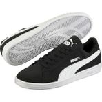 PUMA Smash Buck Ayakkabı Nefes Alabilir Yapı ile Siyah Renk Erkek Kadın İçin Koşu ve Yürüyüş İçin İdeal