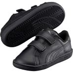 Puma Smash Leather V Çocuk Ayakkabı - 024-Siyah