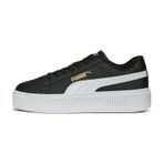 Puma Smash Platform Kadın Siyah / Beyaz Sneaker