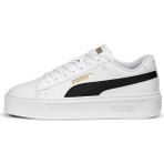 Puma Smash Platform V3 Beyaz Kadın Sneaker Spor Ayakkabı- 390758 04Suni Deri Bağcıklı Taban Tipi