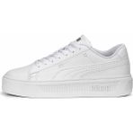 Puma Smash Platform V3 Kadın Günlük Spor Ayakkabı 390758-01 BEYAZ-SYH - (DipCamo)Charcoal-White