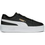 Puma Smash Platform V3 Kadın Sneaker Günlük Spor Ayakkabı Platform Taban Softfoam+ - Beyaz - Siyah