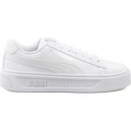 Puma Smash Platform V3 Kadın Sneaker Günlük Spor Ayakkabı Platform Taban Softfoam+ - Beyaz
