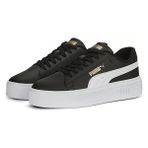 Puma Smash Platform V3 Kadın Sneaker Siyah Suni Deri Tabanlı Günlük Kullanım İçin Konforlu