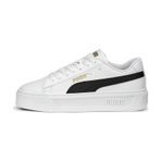 Puma Smash Platform V3 Kadın Spor Ayakkabı Beyaz/Siyah Mint Yeşili