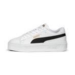 Puma Smash Platform V3-Puma Black-Puma White-Puma Gold Low Kadın Bot