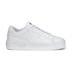 Puma Smash Platform V3 Tdp Beyaz Kadın Sneaker Beyaz-gumus