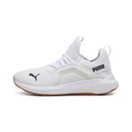 Puma Softride Enzo 5 Cross Trainer erkek spor ayakkabısı, Puma Beyaz Puma Siyah, 38 EU