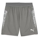 Puma Spor Şortu TeamCUP Antrenman Şortu 659171 Flat Medium Gray-Puma Gümüş Düz Açık Gri-L