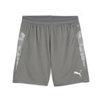 Puma Spor Şortu TeamCUP Antrenman Şortu 659171 Flat Medium Gray-Puma Gümüş Düz Açık Gri-S