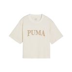 Puma Squad Graphic Bej Kadın Kısa Kollu T-Shirt