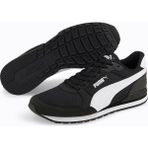 Puma St Runner V3 Mesh Spor Ayakkabı Erkek Nefes Alabilir Yapı Kauçuk Dış Taban Tekstil Malzeme - Siyah