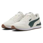 PUMA ST Runner v4 Mesh Unisex Yetişkin Spor Ayakkabı, Vapor Gray-Green Terrain-Gum, 42
