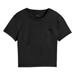 Puma Strong Cross Back Kadın Kısa Kollu T-Shirt Siyah Xl