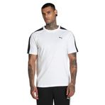 Puma T7 Erkek Beyaz Yuvarlak Yaka Tişört, XL
