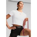 Puma Tad Essential Baby Kadın Beyaz Koşu Tişört - XL