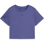 Puma Tad Essentials Baby Kadın Mor Yuvarlak Yaka Tişört Nefes Alabilir Kumaş ve Şık Tasarım ile