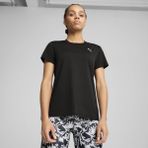 Puma Tad Essentials Crew Kadın Siyah Yuvarlak Yaka Tişört