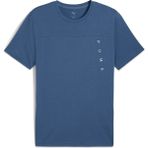 Puma Tad Tech Triblend Tee Erkek Yetişkin T-Shirt - XL - Mavi