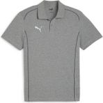 Puma Teamfinal Casuals Polo Erkek Futbol Antrenman Tişörtü Gri Nefes Alabilir Kumaş ile - Koyu Gri