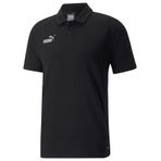 Puma Teamfinal Casuals Polo Siyah Erkek Futbol Polo Tişörtü