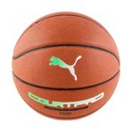 PUMA teamJAWS Court Pro Basketbol Topu, Leather Brown-Dark Shadow, 7