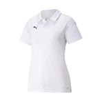 Puma Teamliga Sideline Polo W Kadın Futbol Polo Yaka Tişört 65740804 Beyaz - XS